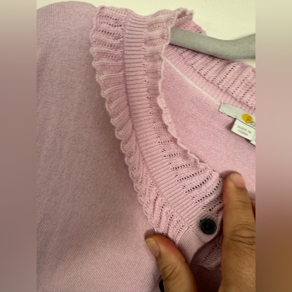 Boden Cardigan Womens Pink Wool Cotton Sweater size US 16/18 - Picture 6 of 10